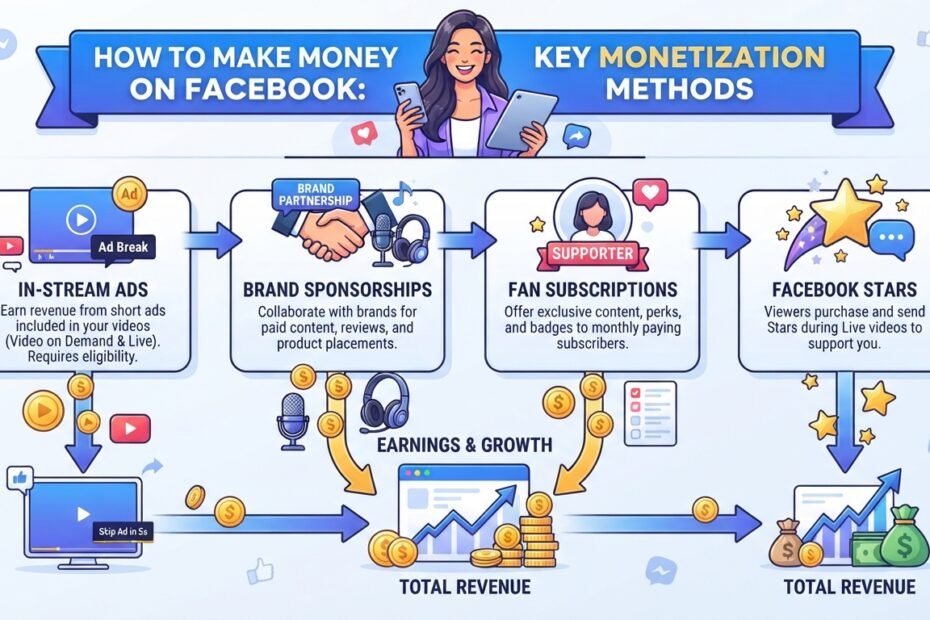 how to make money on facebook