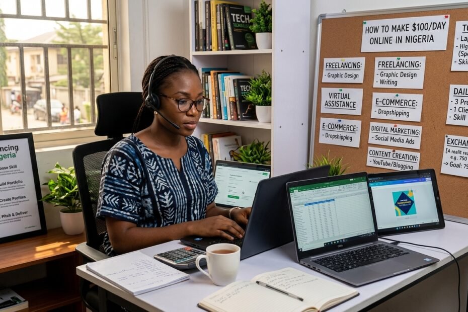 how to make 100 dollars a day online in Nigeria